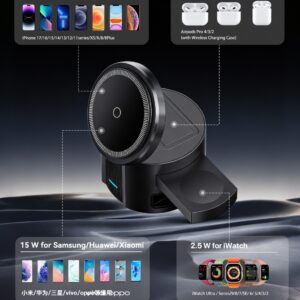 foldable 3 in 1 magnetic wireless charger