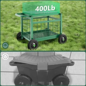 heavy duty rolling garden utility cart