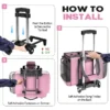detachable wheeled cleaning caddy tote bag