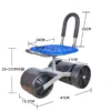 height adjustable rolling garden work seat