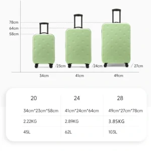 Collapsible Expandable Hard Shell Rolling Luggage