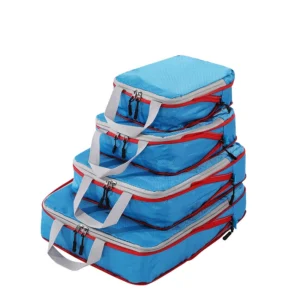 4 set expandable waterproof compression packing cubes
