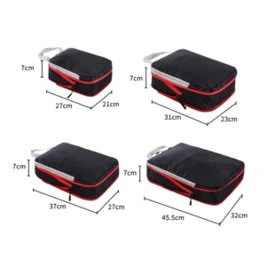4 set expandable waterproof compression packing cubes