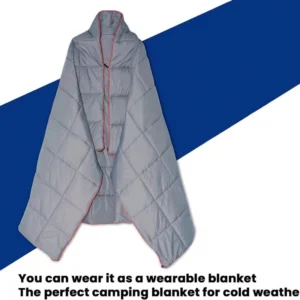 wearable warm camping poncho throw blanket