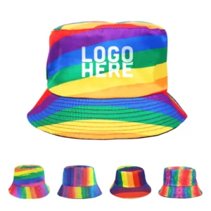 pride rainbow bucket hats