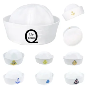 white sailor cap