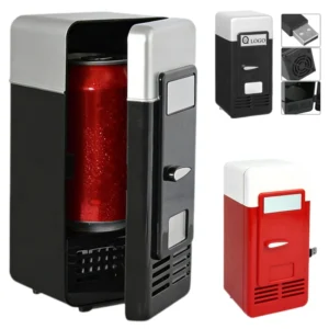 mini fridge with built in led light