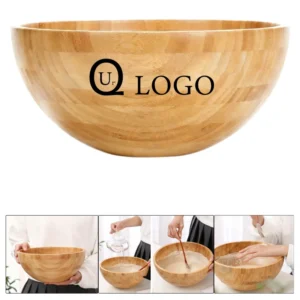 10" wooden salad bowl