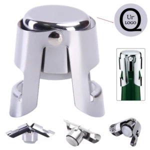 stainless steel champagne stopper w/ levers