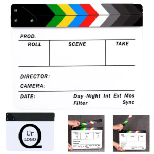 acrylic film directors clapboard