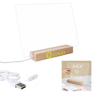 acrylic dry erase board w/ led light