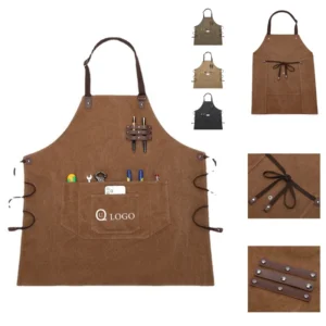 canvas chef aprons w/ multi pocket
