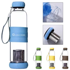 18oz glass tea bottle w/ infuser