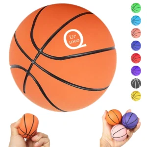 6cm mini rubber basketball stress reliever