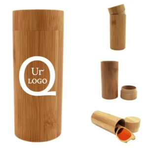 bamboo brown eyeglasses storage box
