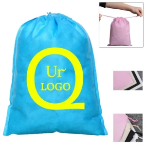 drawstring non woven fabric shoes bag