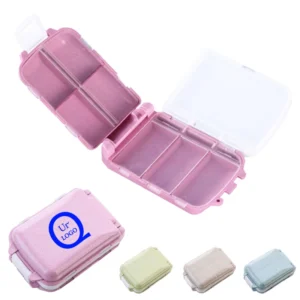 portable multi compartment medicine storage box