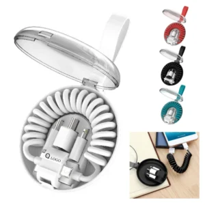 three in one spring charging cable