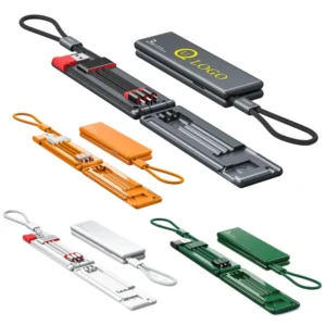three in one flip top scalable charging cable