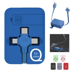 3" 1 phone stand retractable charging cable