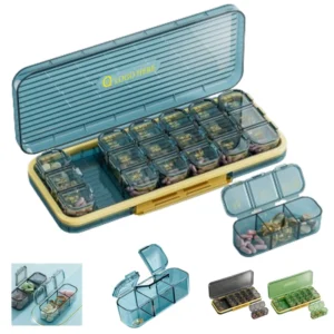 weekly medicine box w/21 compartments