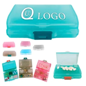 double layer medicine box w/7 compartments