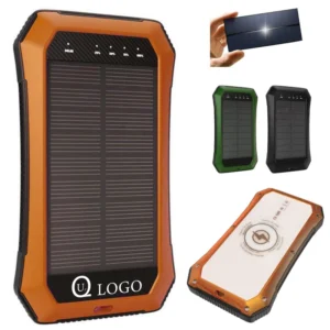 7.4x3.93x1.25" 20000mah wireless solar power bank
