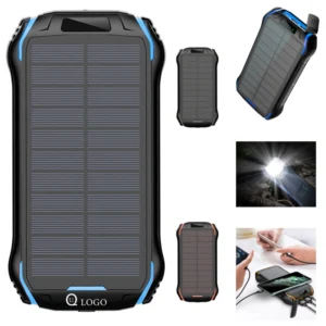 6.92 x 3.74 x 1.14" 20000mah solar power bank flashlight