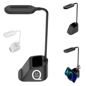 desk lamp wireless charger w/pen holder