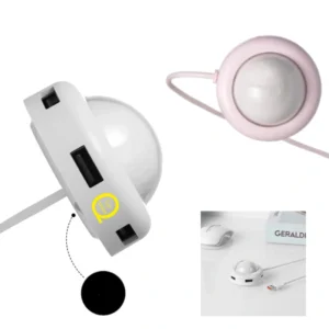 cute round usb hub w/ 4 ports