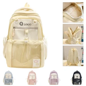 11.4 x 6.7 x 17.3" high school girl backpack