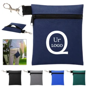 nylon golf accessory hanging pouch