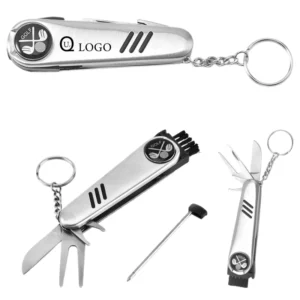 multifunctional foldable stainless steel divot tool