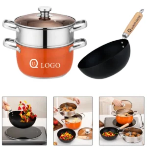 stir fry and steamer cookware set