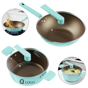 2 piece home titanium ceramic nonstick cookware set