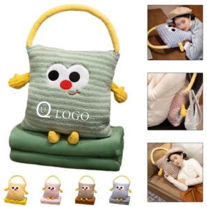 cute 2 in 1 handheld pillow blanket