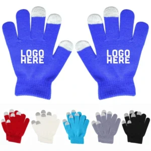 kids knitted touchscreen gloves