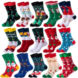 christmas jacquard socks