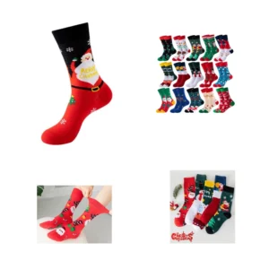 christmas jacquard socks
