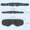 3d contoured bluetooth sleep eye mask
