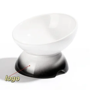3.93x5.12" ceramic pet bowl