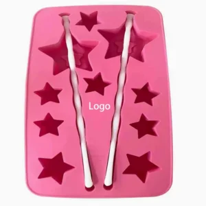 10 Cavity Synthetic Silicone And Pp Star Shape Ice Cube Tray