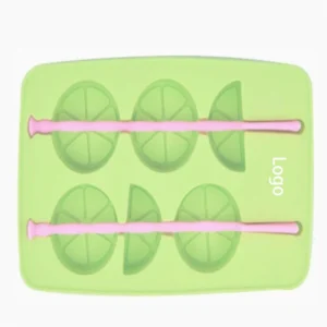 6 Cavity Synthetic Silicone And Pp Lemon Shape Ice Cube Tray