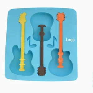 3 Cavity Guitar Shape Ice Cube Tray
