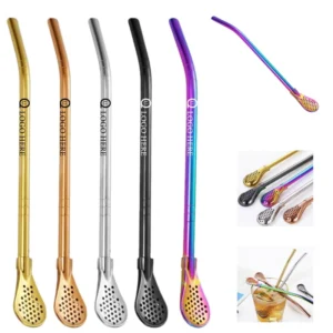 Stainless Steel Straw Spoon