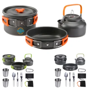 10Pcs Camping Cookware Kit