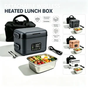 Cordless Detachable Electric Lunch Box, 27000mAh, FDA/UL