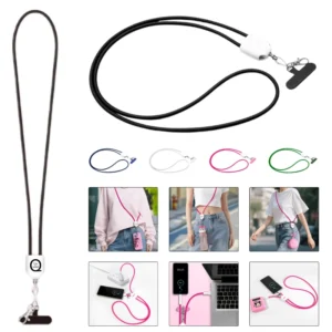 4" 1 crossbody lanyard charging cable