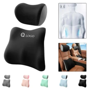 headrest lumbar support cushion set