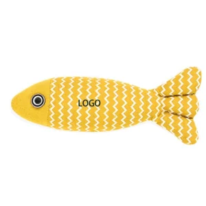 catnip linen fish toy for cats